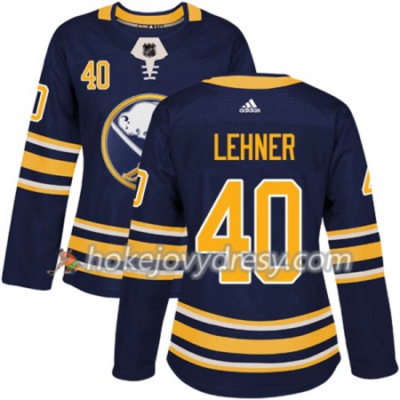 Dámské Hokejový Dres Buffalo Sabres Robin Lehner 40 Adidas 2017-2018 Modrá Authentic